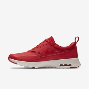 Nike Women’s Air Max Thea In Red Leather Size 7.5!